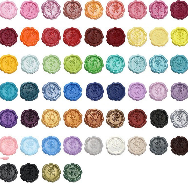 JPS Wholesale custom logo envelope wax seal Self Adhesive Wax Seal Wax Seal Stamp