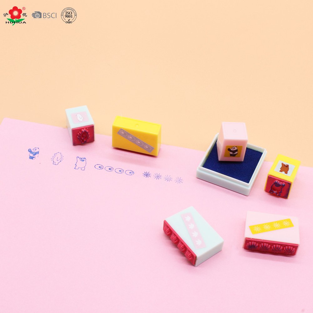 special offer colorful pattern multi choice nontoxic reward suitcase stamp for kids