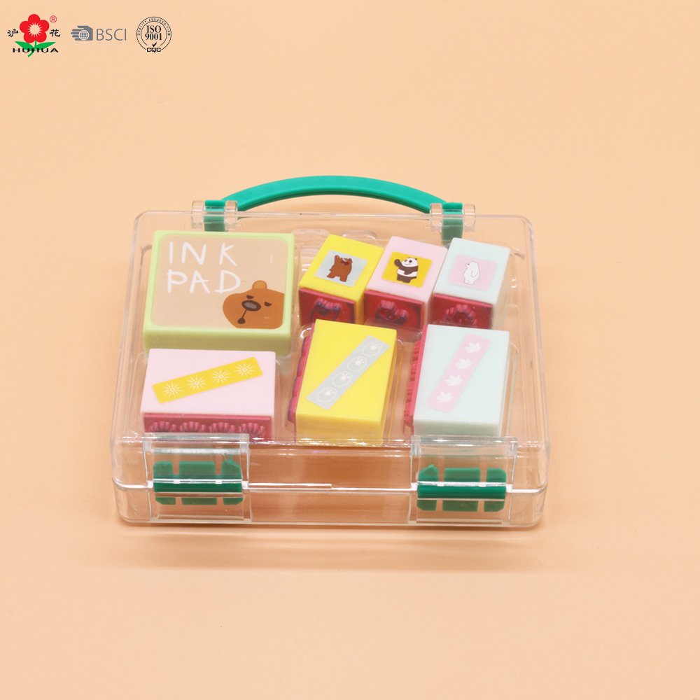 special offer colorful pattern multi choice nontoxic reward suitcase stamp for kids