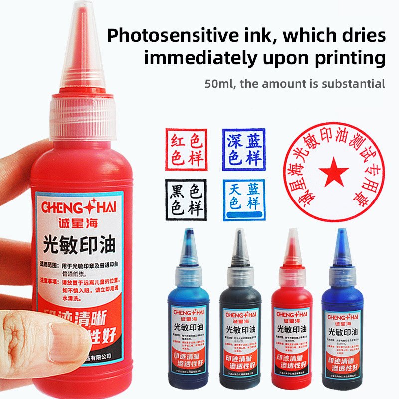 Blue Black Flash Stamp Ink for Stamps 50ML