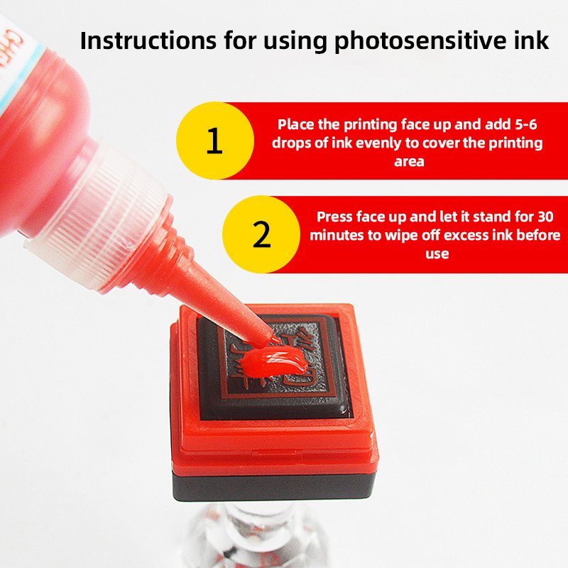 Blue Black Flash Stamp Ink for Stamps 50ML