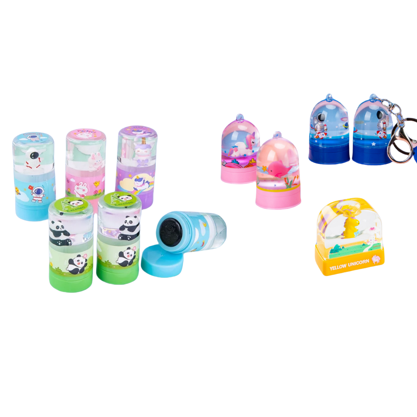 Water world Children Pet Stamps Clothes Colorless Stamps Crafts Party School Prizes Birthday Gifts Study Flash Stamps