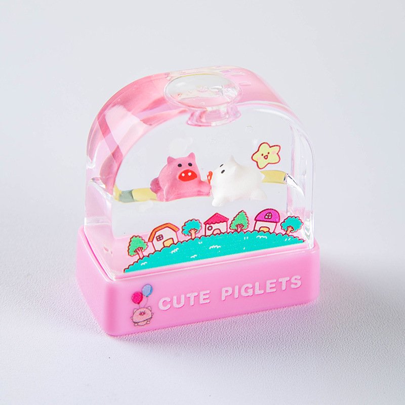 Water world Children Pet Stamps Clothes Colorless Stamps Crafts Party School Prizes Birthday Gifts Study Flash Stamps