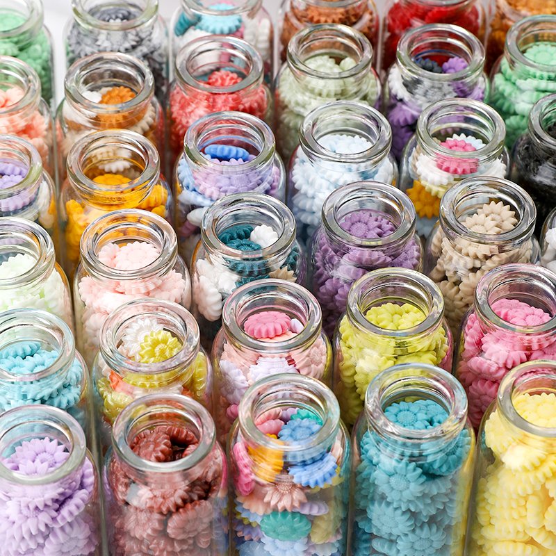 Small glass bottle sunflower granules sealed wax mixed color wax beads/mail set ticket/envelope invitation letter decoration