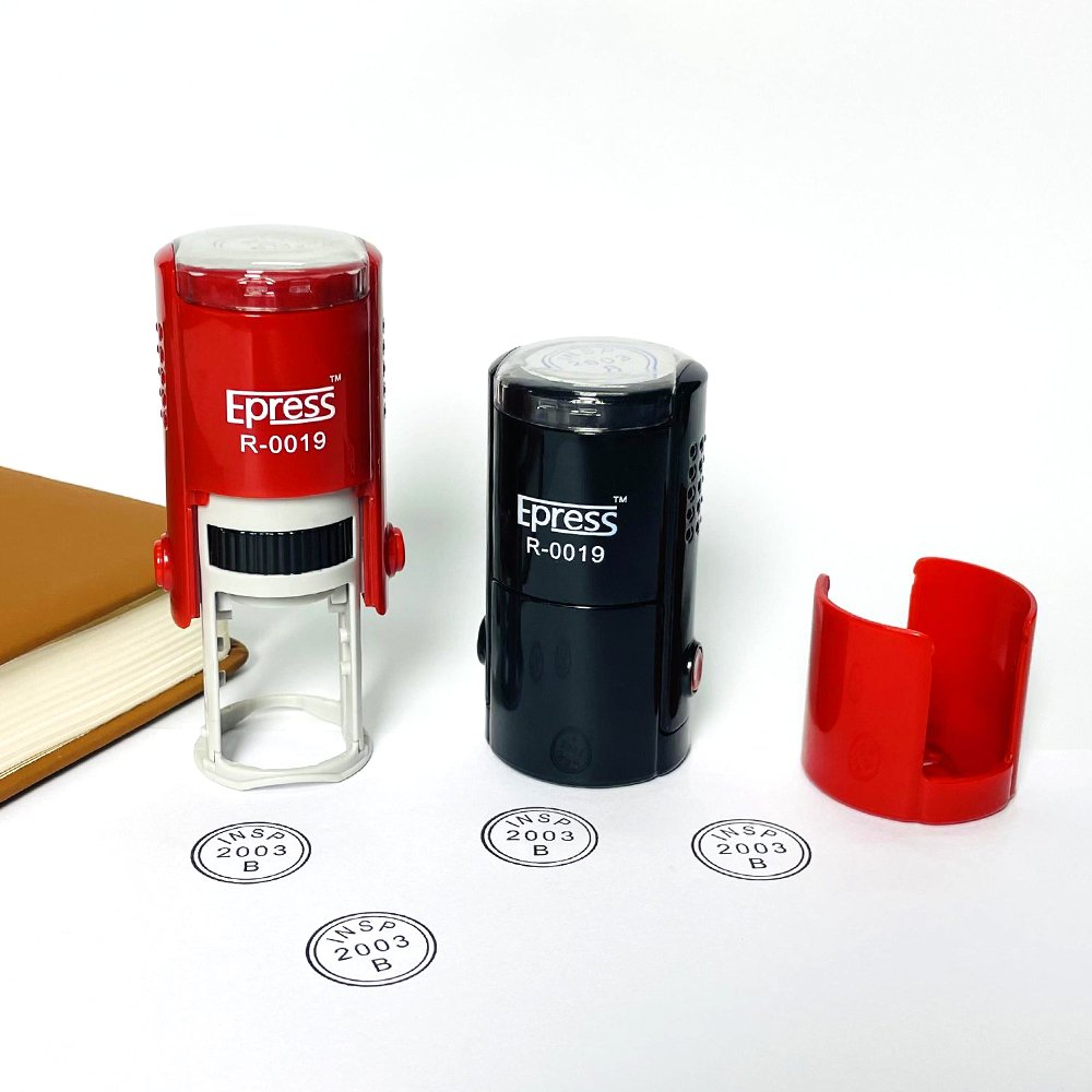Custom Logo Rubber Stamps 19 mm Small Round Personal Office Stamps Notary Paper Logo self Inking Stamp