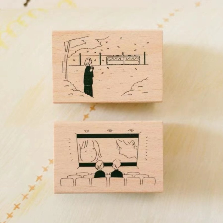 Factory Supplier Price Toy Seal Block Wooden Animal Stamp Square
