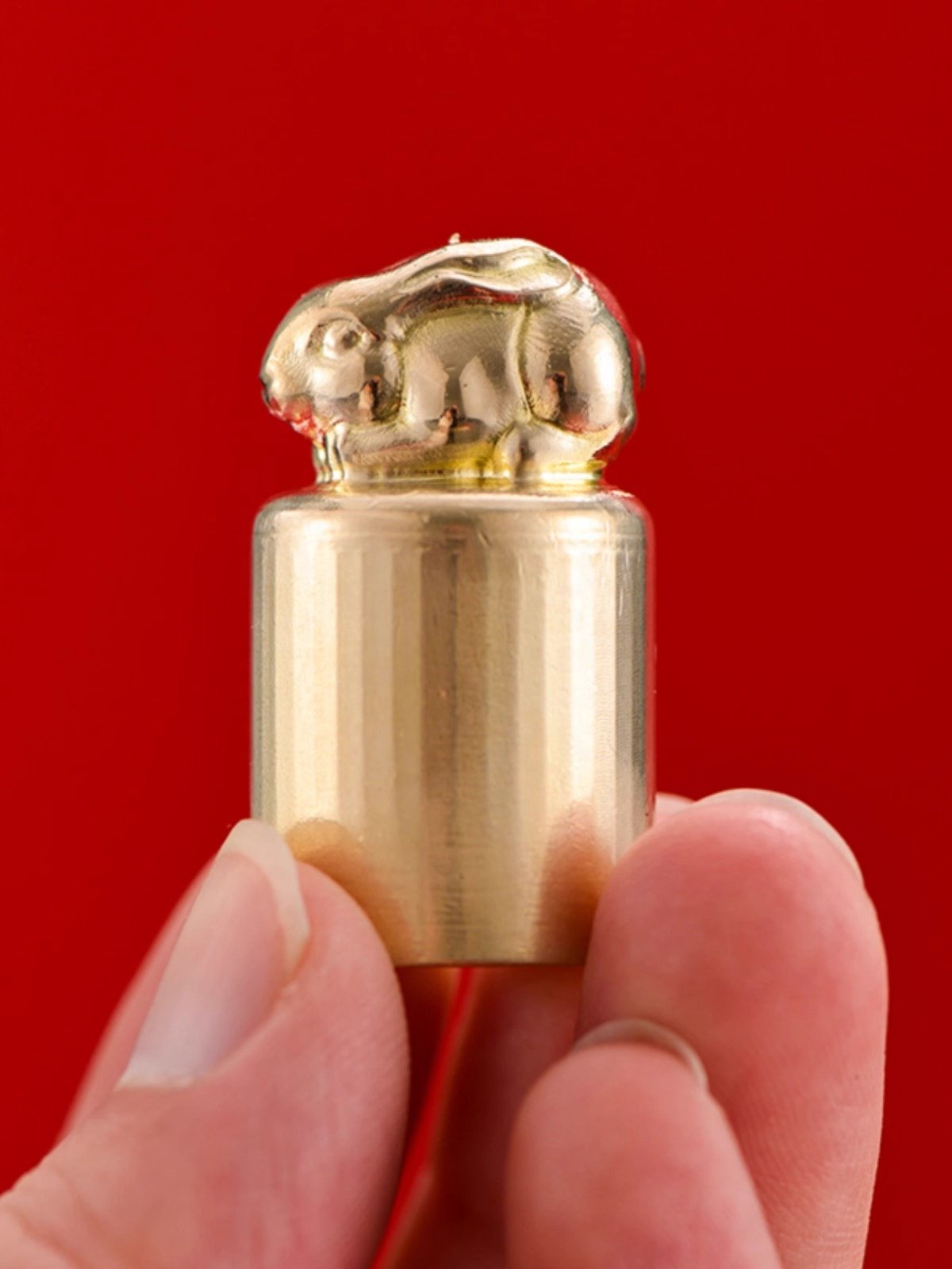Customized Brass Metal Solid Seal Stamps Fine Carved Rabbit Seal Head in Various Shapes Various Plastic Private Seal All Kinds