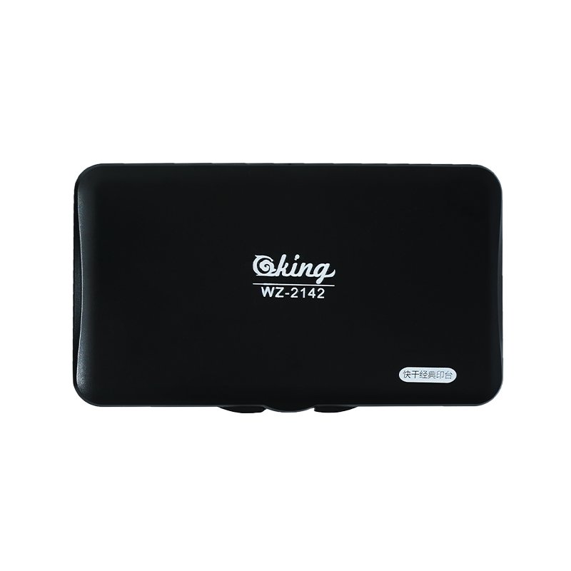 Large Premium Black Ink Stamp Pad - 3.46" x 6.18" - Quality Felt Pad