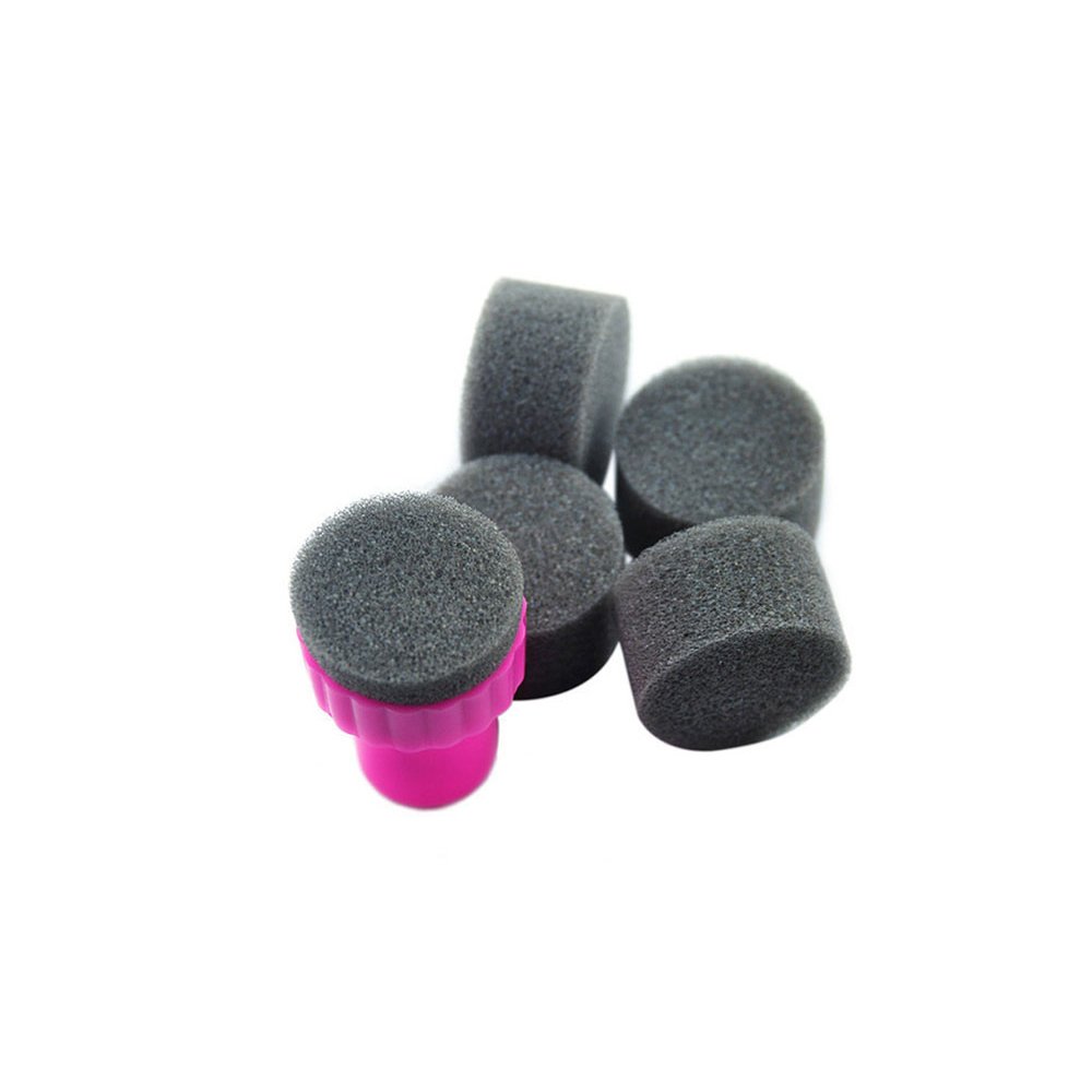 Silicone Nail Stamper Scraper Set with Metallic Handle Cheap Nail Art Stamp Stamping Polish Print Manicure Image Plate Tool