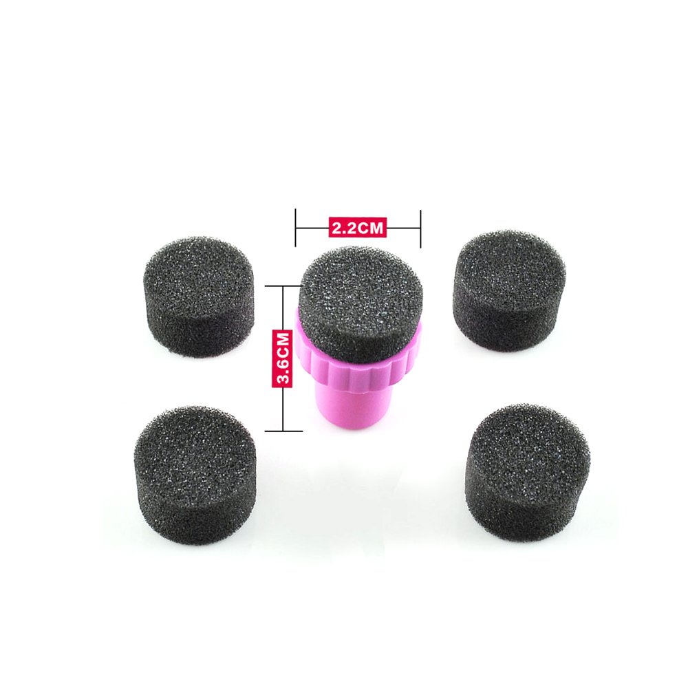 Silicone Nail Stamper Scraper Set with Metallic Handle Cheap Nail Art Stamp Stamping Polish Print Manicure Image Plate Tool