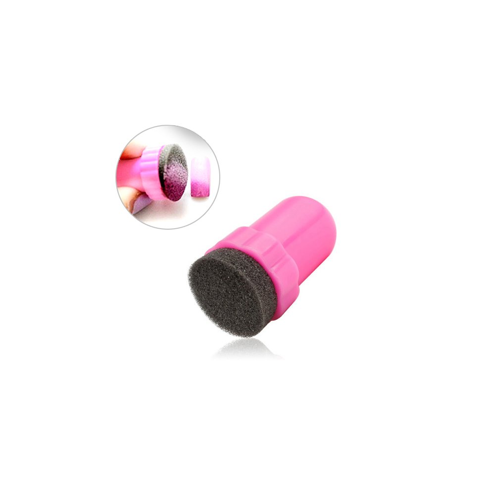Silicone Nail Stamper Scraper Set with Metallic Handle Cheap Nail Art Stamp Stamping Polish Print Manicure Image Plate Tool