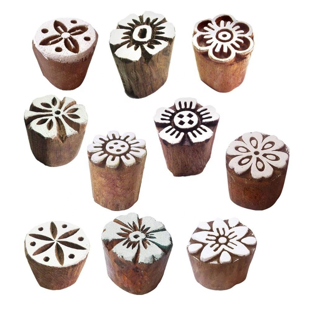 Wholesale Pack of 12 Wooden Stamps