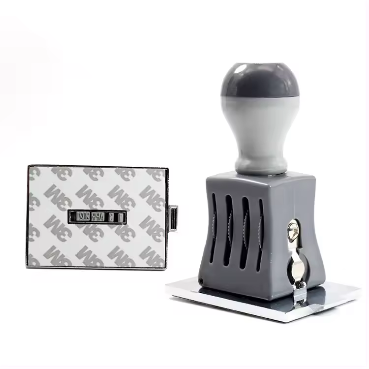 Eco-friendly Office Grey Stamp Making Machine Plastic Treaty Printing That Is Used Wax with Plastic Stamp for Plastic Bag CN;ZHE
