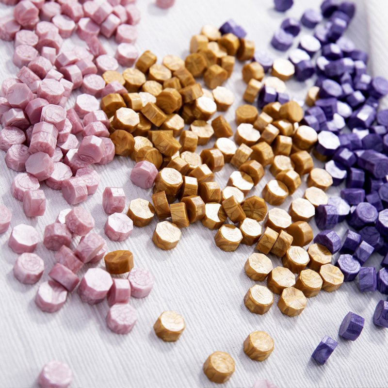 Factory wholesale sealing wax 500g / 0.5kg, bagged octagonal wax particles,58 colors