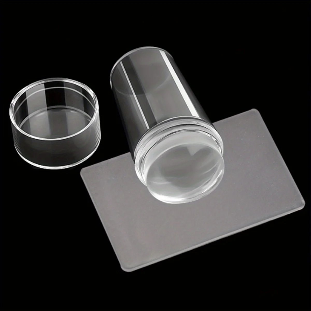 Factory price discount Transparent French Nails Printing Nail Art Stamping Plate Manicure Jelly Silicone Head Nail Stamper