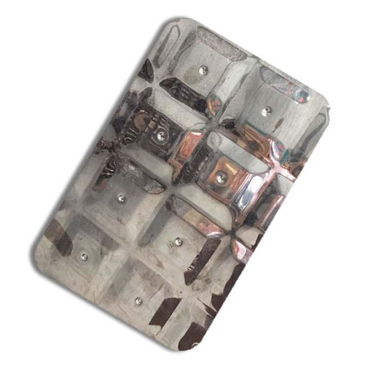 Grade 201 304 Champagne Stamped Finish Stainless Steel Sheet Weight Per Square Foot