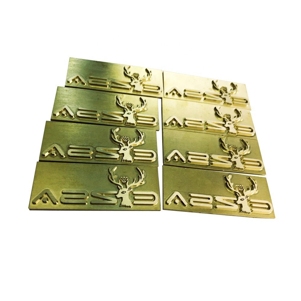 Custom Metal Brass Copper Logo Plate Stamp for Hot Stamping Heat Branding Machine