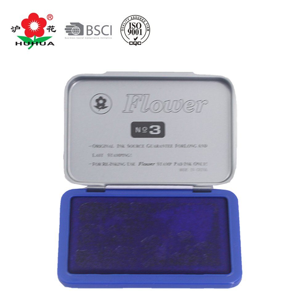 textile felt office self inking stamp pad