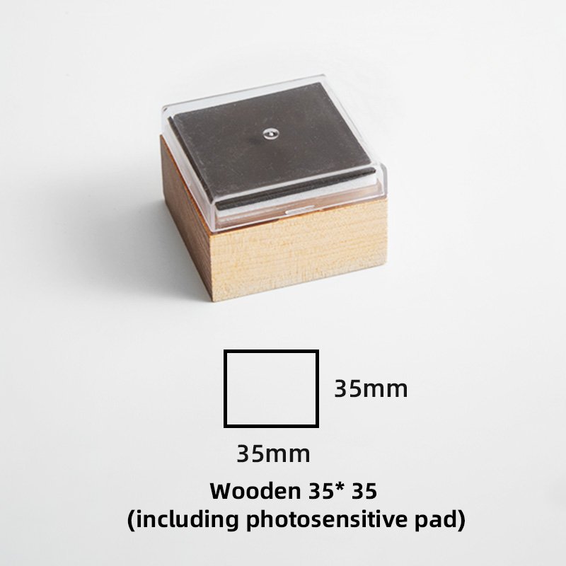 Self-Inking Shining Wooden Glitter Stamp Paper for Office Use-Durable Plastic Flash & Sealing Stamps