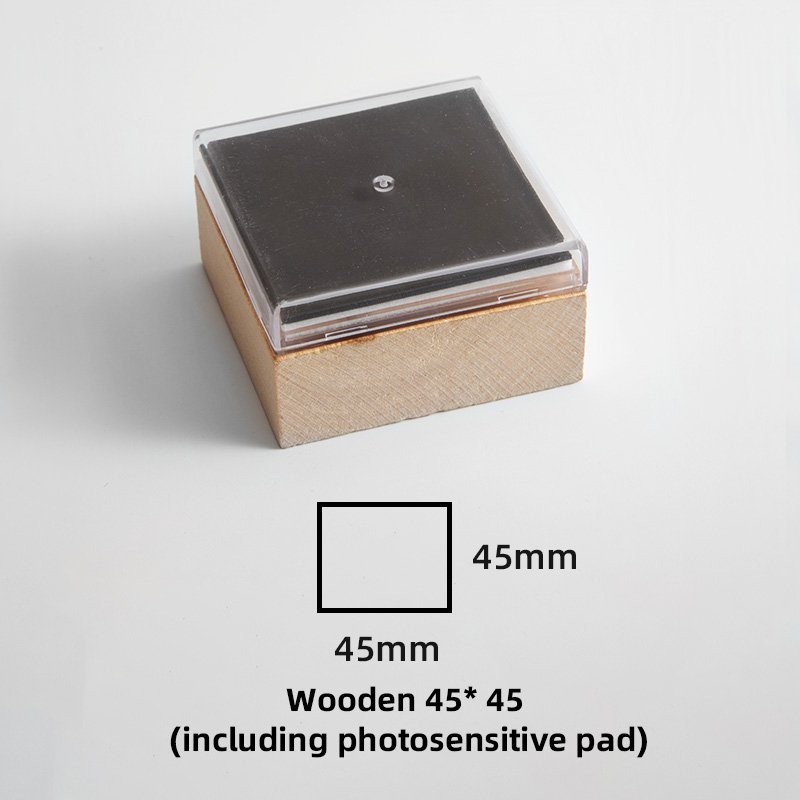 Self-Inking Shining Wooden Glitter Stamp Paper for Office Use-Durable Plastic Flash & Sealing Stamps