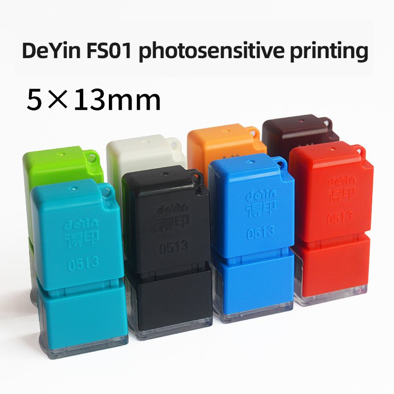 Self-Inking Office Stamp 05-13MM Flash Symbol Mark Plastic ABS Rubber Material with Ink
