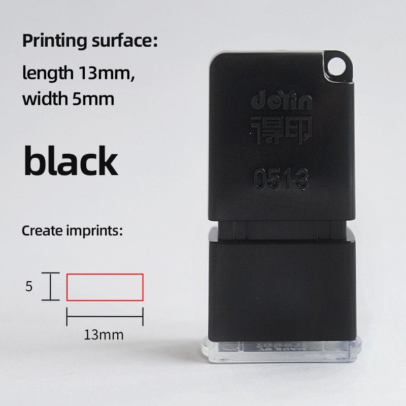 Self-Inking Office Stamp 05-13MM Flash Symbol Mark Plastic ABS Rubber Material with Ink