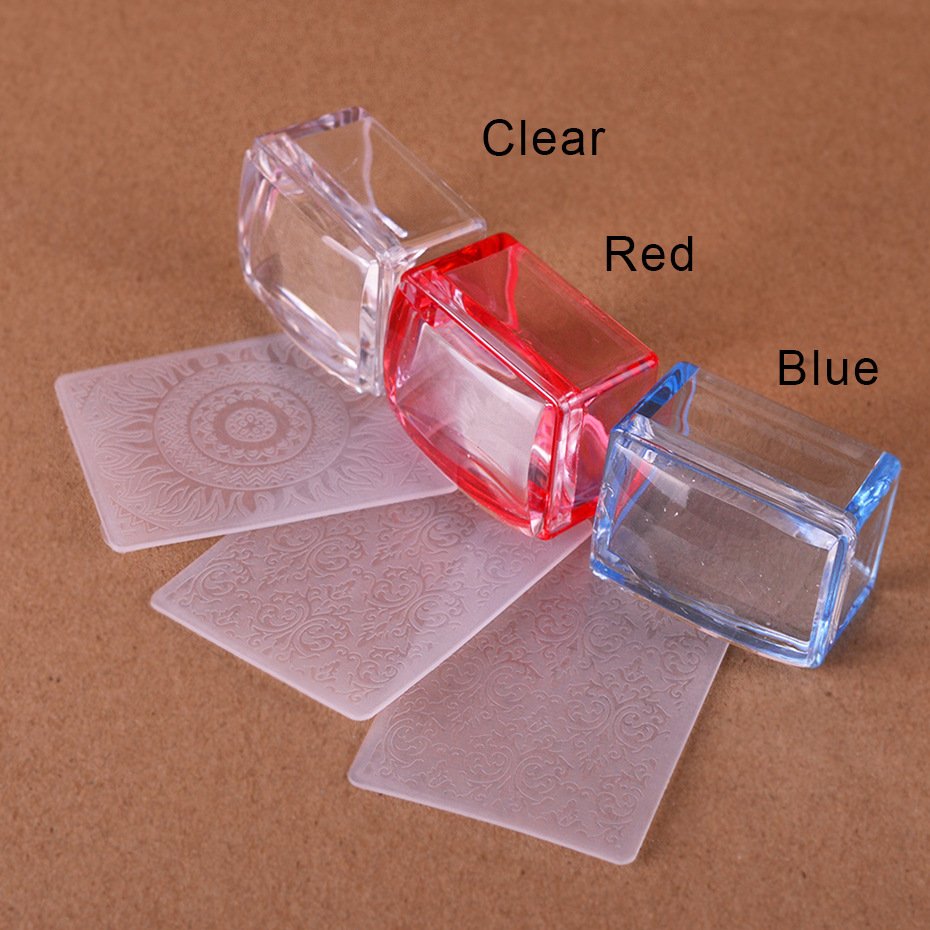 Nail Supplier Tools Square Silicone Seal Nail Polish Stamping French Tip Stamping Gel Nail Stamper