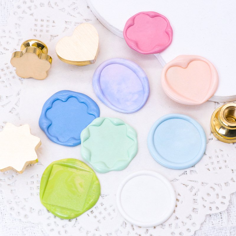 Wholesale Empty Wax Seal Stamp Head Non Engraved Blank Sellos Sealing Wax Brass Stamp Heads