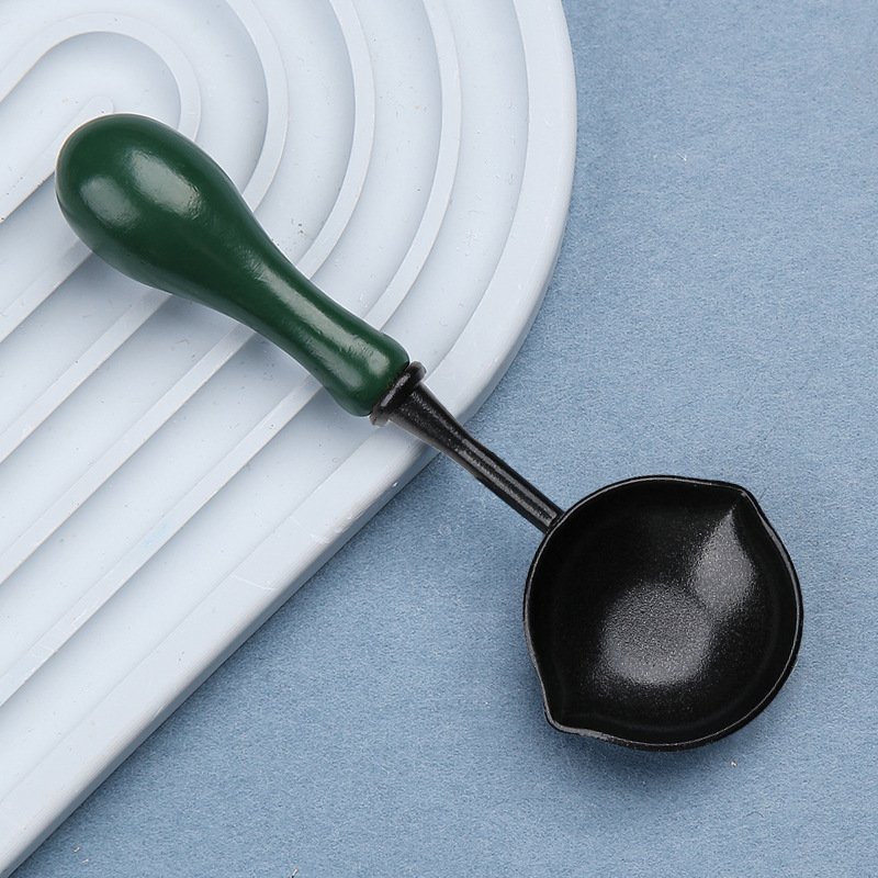 New Product Double Mouth Non-Stick Wax Melting Spoon Anti Stick Easy To Clean Wax Seal Stamp Spoon