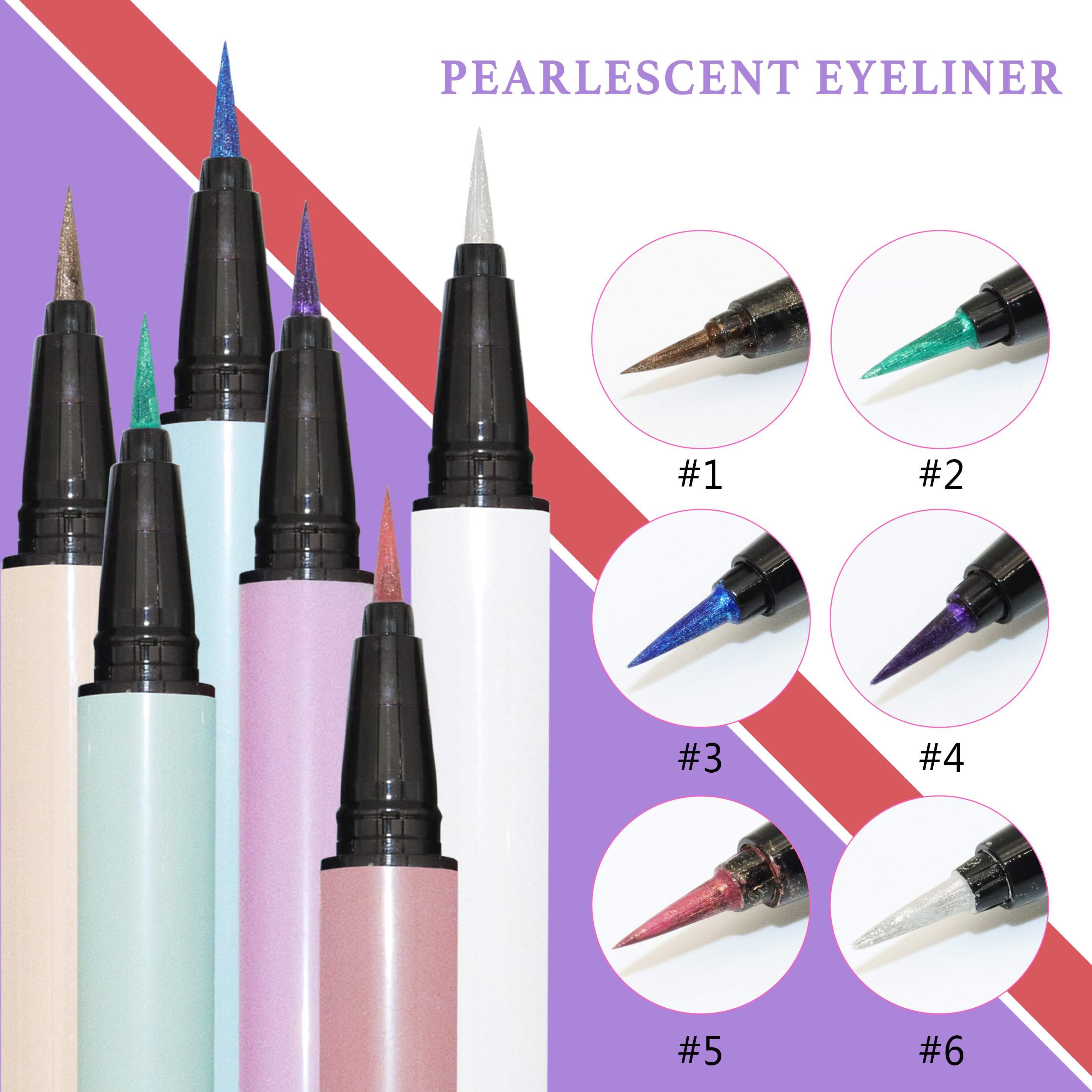 Private label logo black eyeliner pencil custom eyeliner liquid long lasting liquid eyeliner container