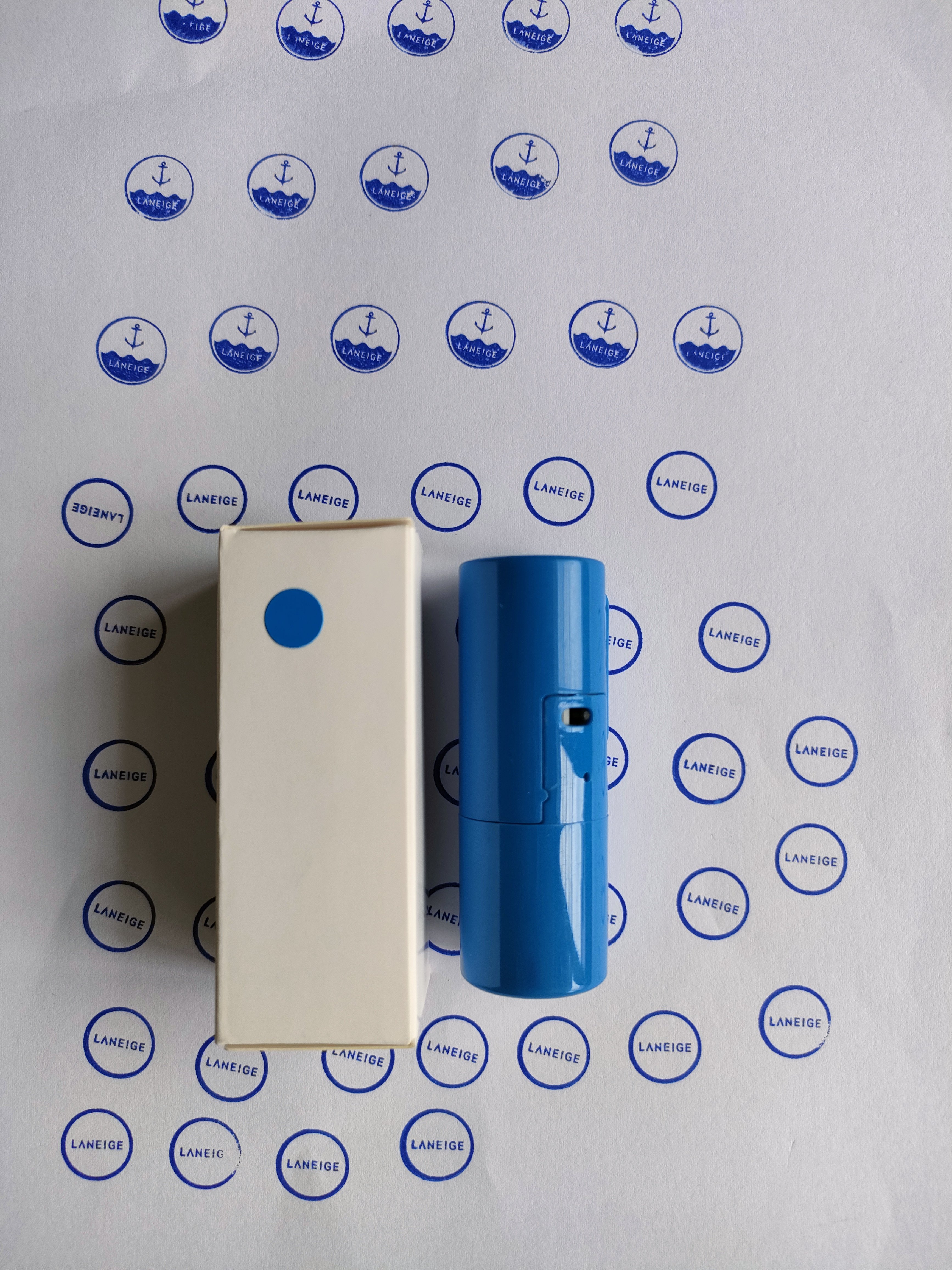 Factory directly selling circle 12mm plastic handy self inking rubber pocket stamp.