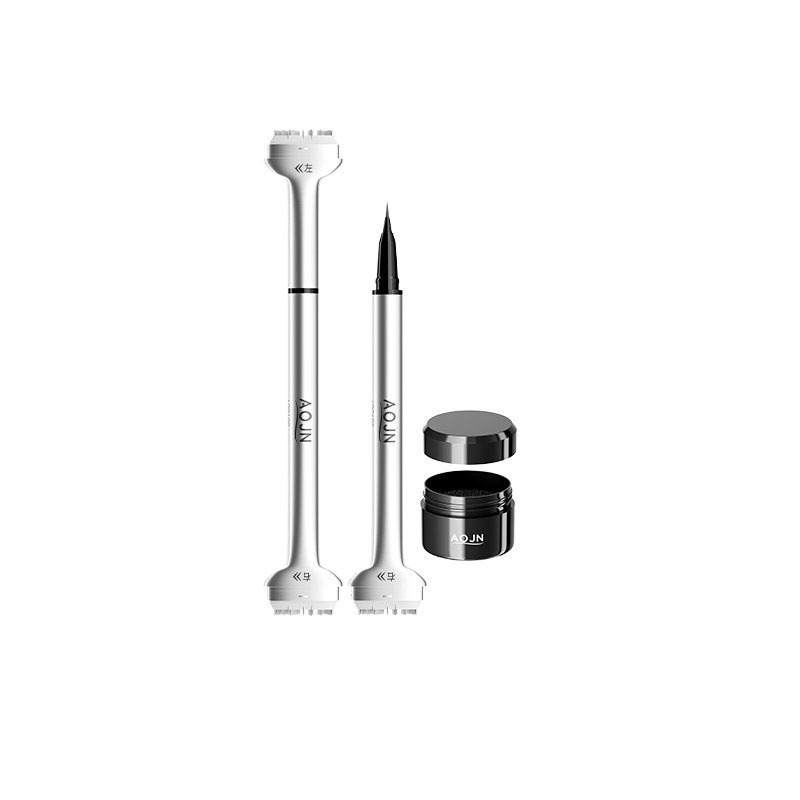 Wholesale Hot Lazy Makeup Magic Eyeliner Gel Pen Waterproof Long Lasting 2 in 1 Lower Eyeliner Liquid Pen Eyelash Stamps