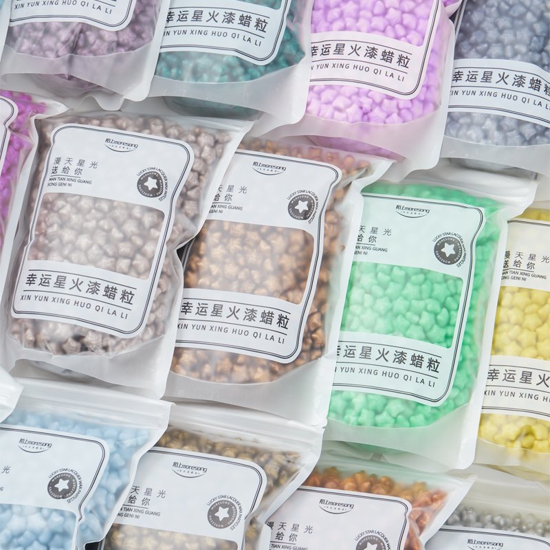 Best Selling 49 Color Box Sealed Wax Granules Sealed Stamp Envelope Invitation Hexagon style wax particles Kit