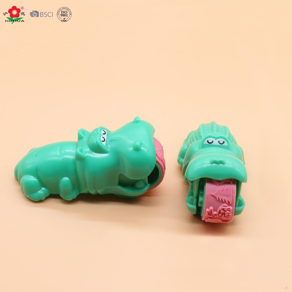 Educational lovely Crocodile shaped funny rolling stamp children toy