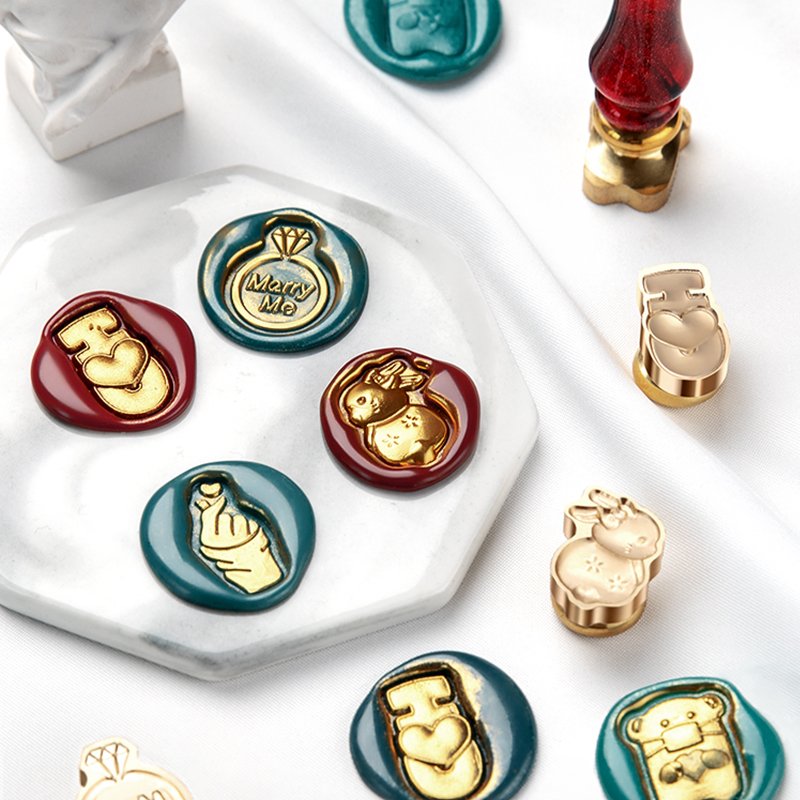 Irregular Relief Art Series Stamp Set Head/Envelope Invitation Letter Sealing Wax Self Printing Stamp/Manufacturer Wholesale
