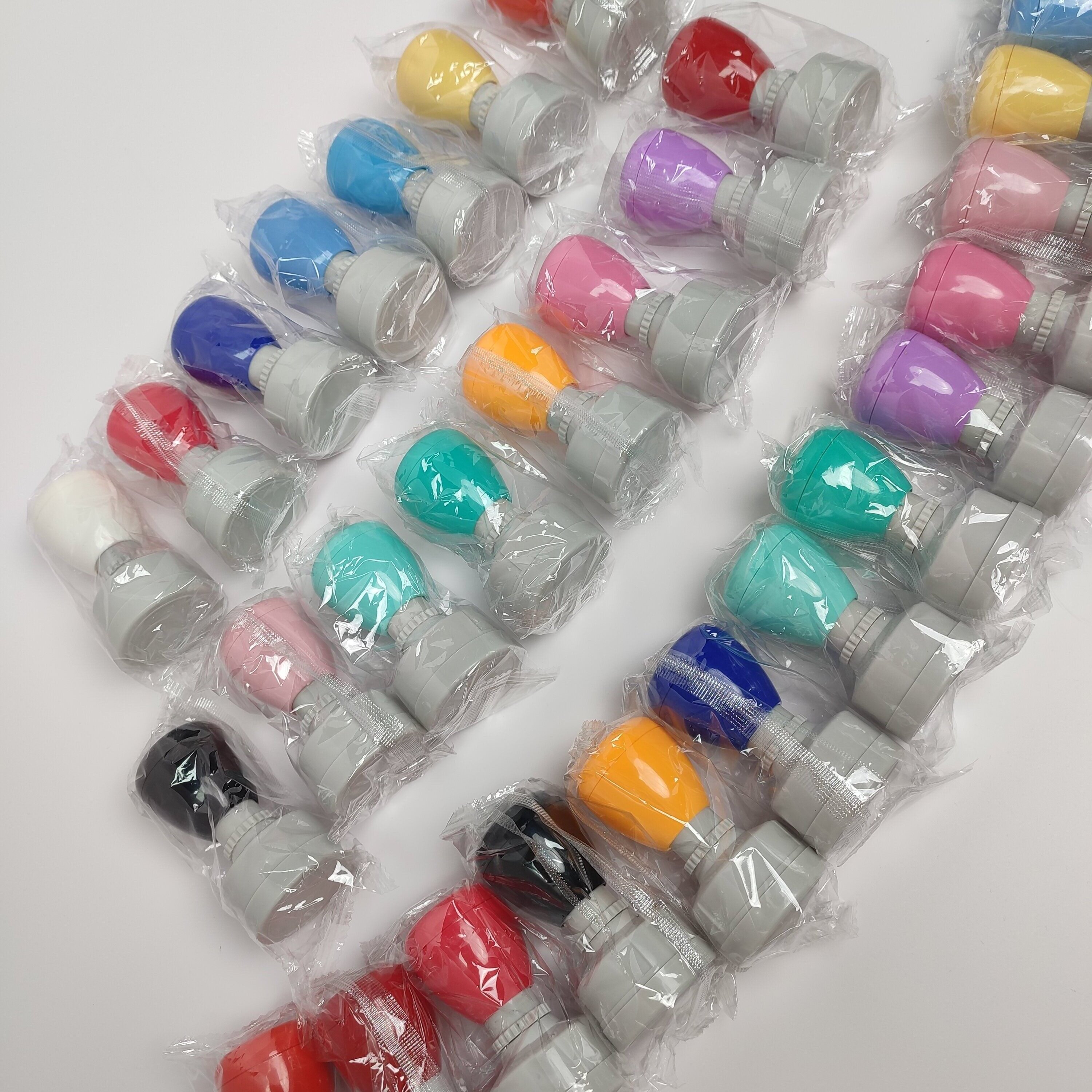 Hot Sale Style Soft Color HA Round 32mm Flash Stamp Custom Reward Teacher Stamps
