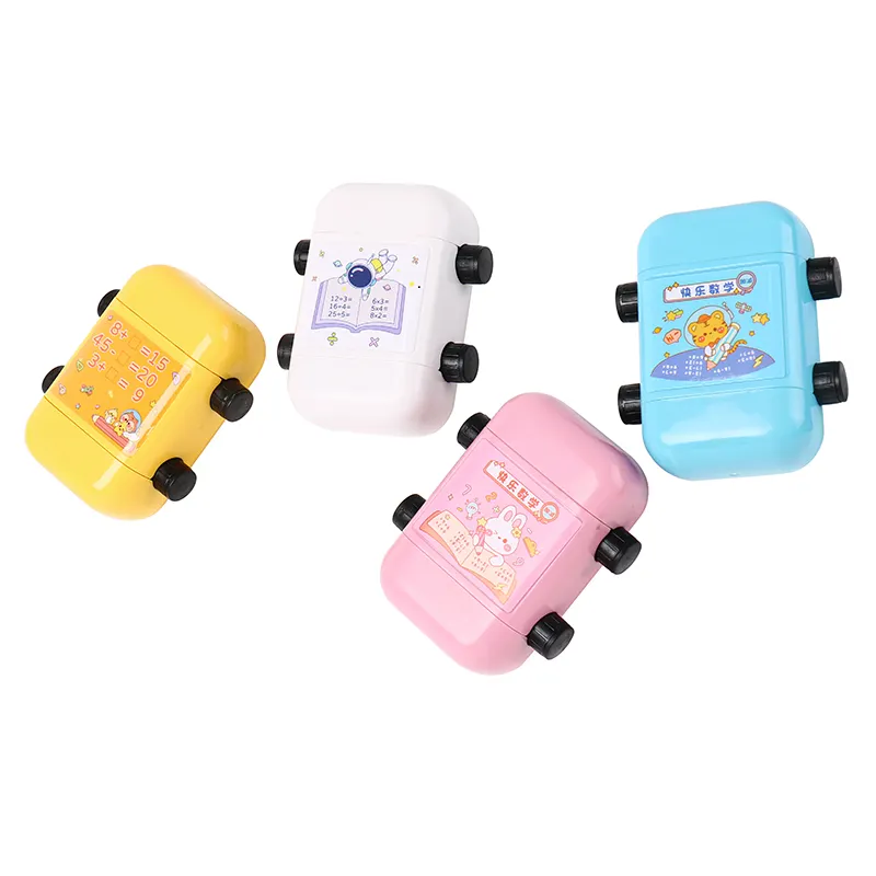 2023 Hot Sale 2 in 1 Addition and Subtraction multiplication Teaching Stamps Roller for Kids Digital Math Teaching Stamp