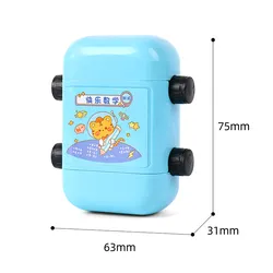 2023 Hot Sale 2 in 1 Addition and Subtraction multiplication Teaching Stamps Roller for Kids Digital Math Teaching Stamp