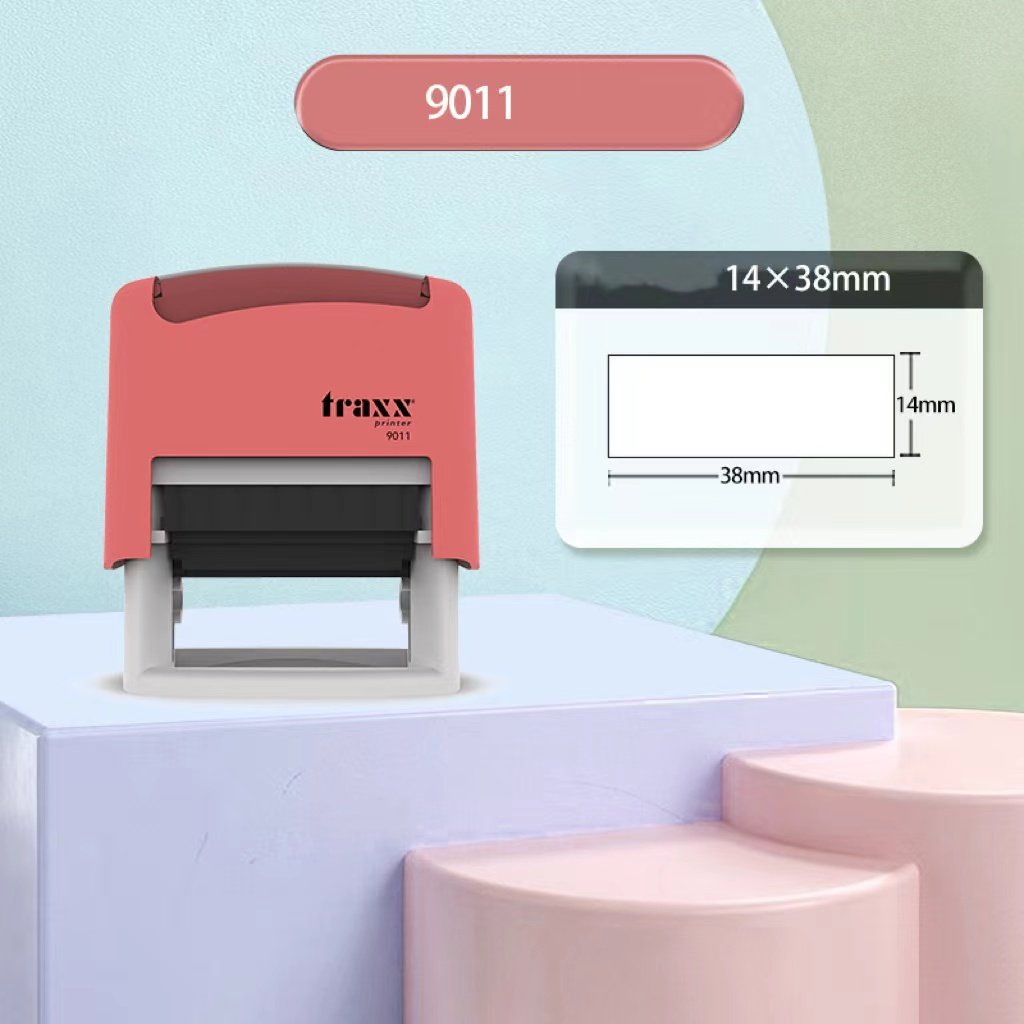 good quality traxx 4911 self-inking stamps office rubber automatic stamp rubber stamp machine 18*47mm