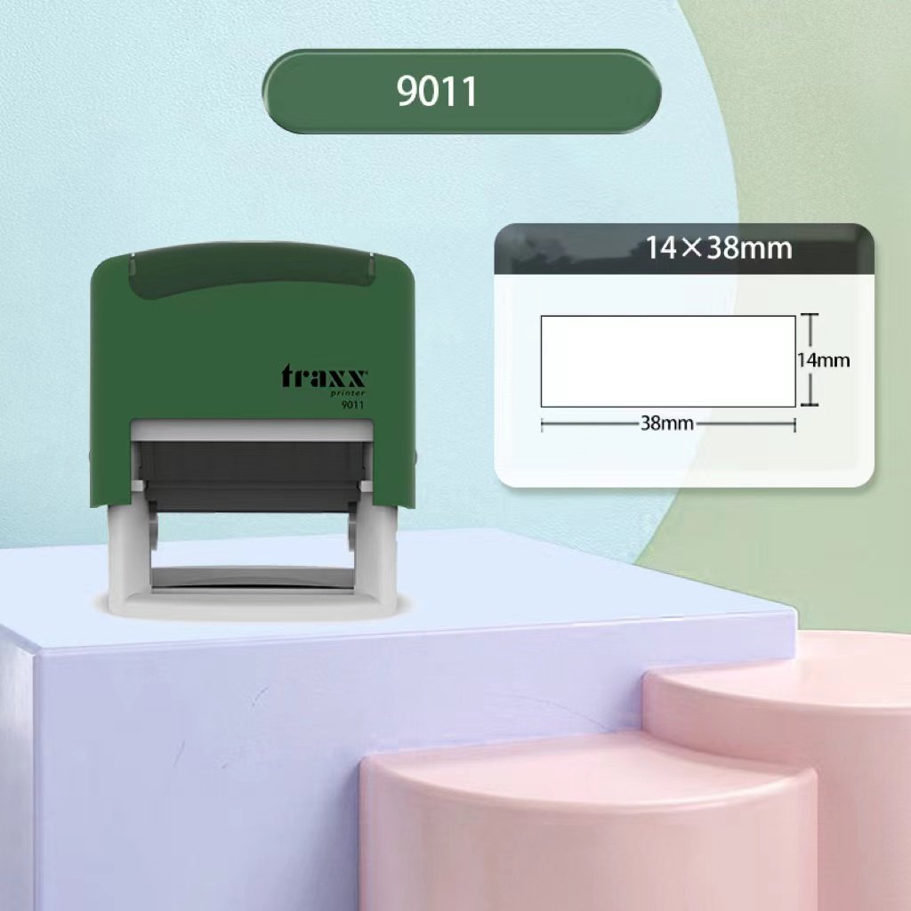 good quality traxx 4911 self-inking stamps office rubber automatic stamp rubber stamp machine 18*47mm