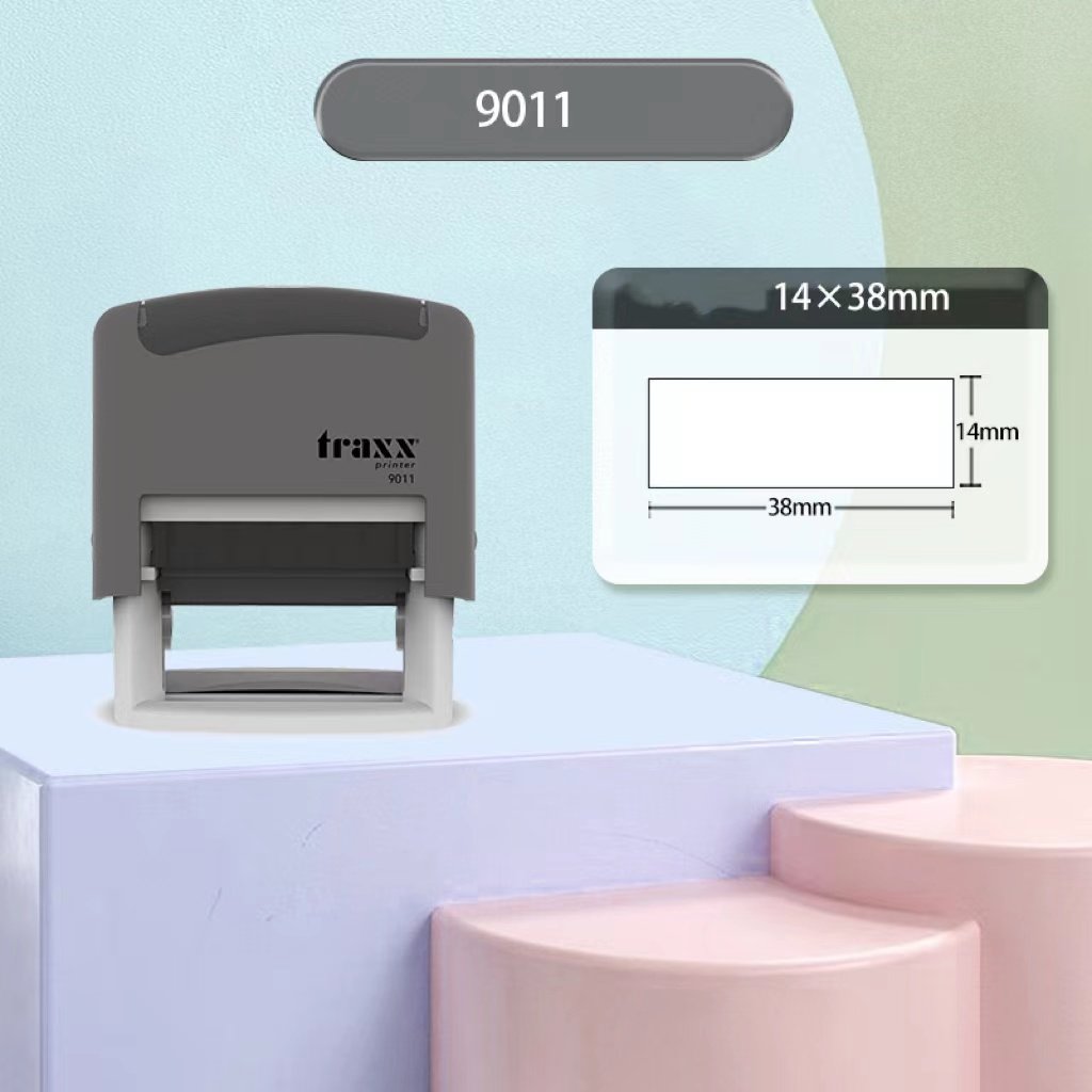 good quality traxx 4911 self-inking stamps office rubber automatic stamp rubber stamp machine 18*47mm