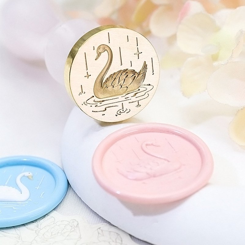 Factory Price 3D Frosting Garden Series Turtle Dorsal Leaf Chrysanthemum Peony Wax Seal Stamp Head