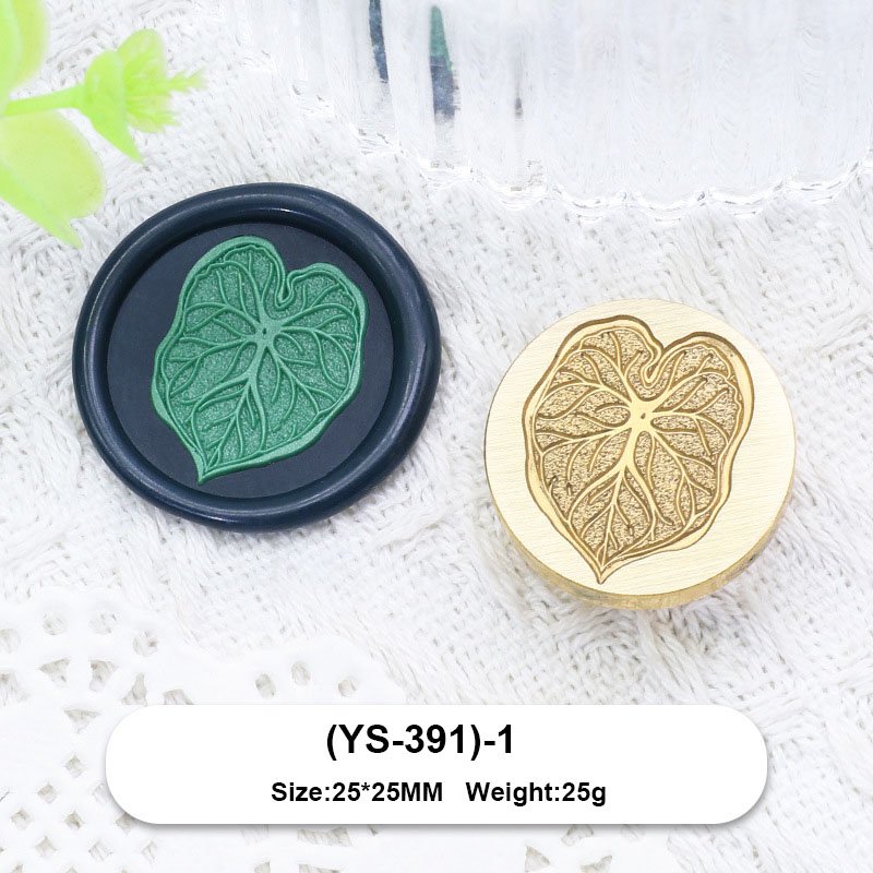 Factory Price 3D Frosting Garden Series Turtle Dorsal Leaf Chrysanthemum Peony Wax Seal Stamp Head