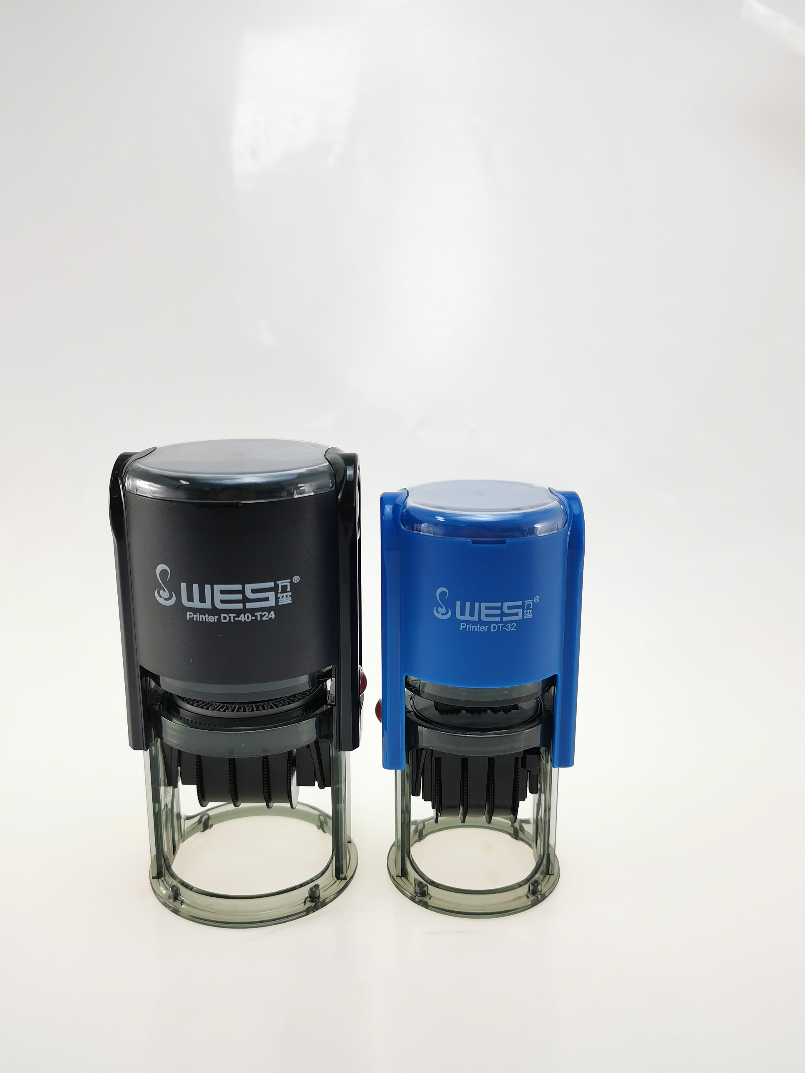 round dater stamp WES self inking stamp DT-32 good quality office stamp