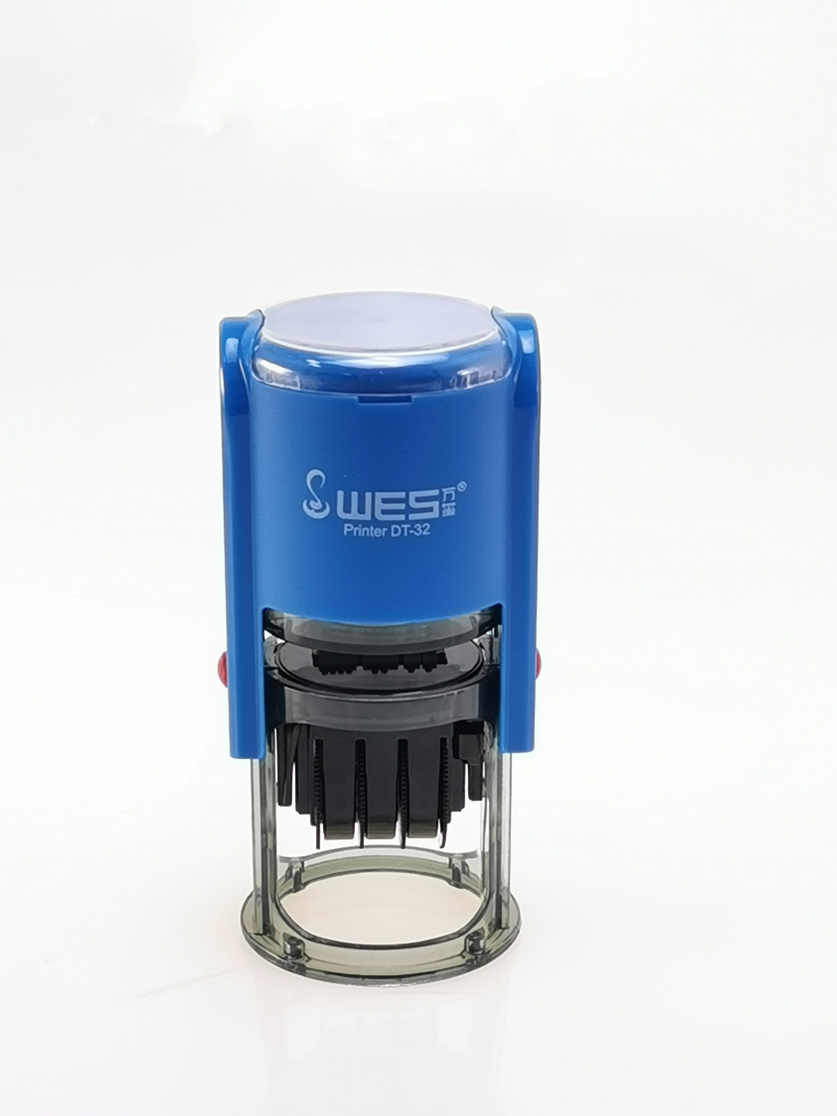 round dater stamp WES self inking stamp DT-32 good quality office stamp