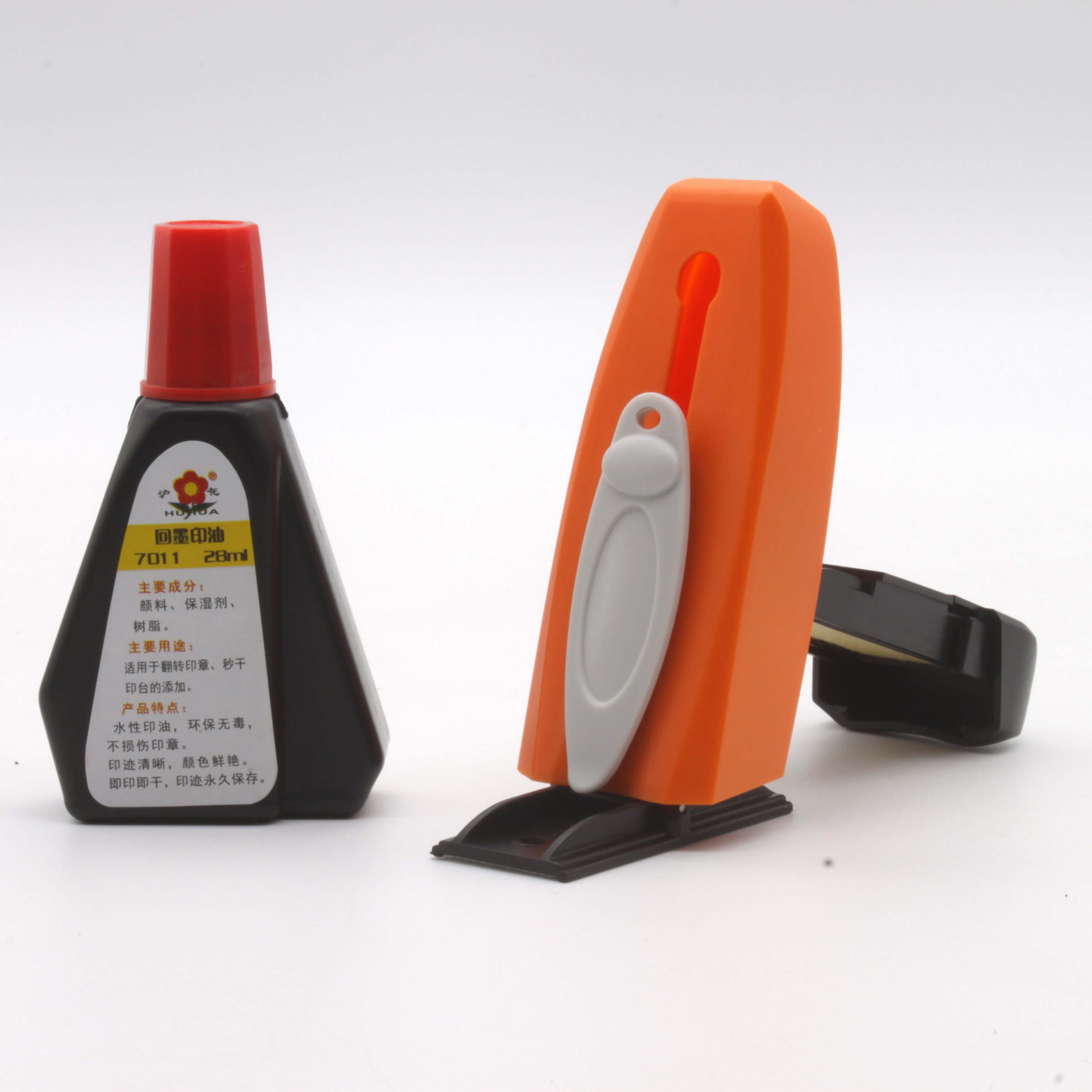 pocket self-inking portable plastic stamp pen