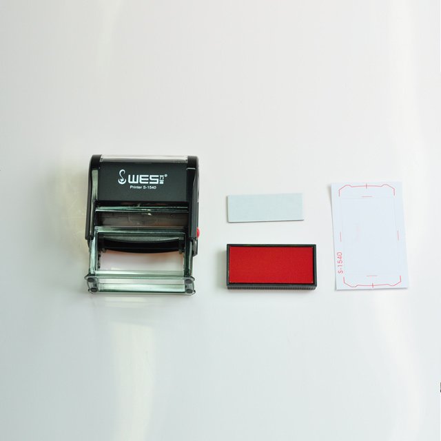 WES self-inking stamp AUTO STAMP MACHINE SELLOS Automatic numbering SEALS DATE SEALING rectangle 15*40mm