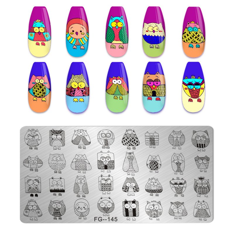 2024 DIY Professional nail art design stainless steel stamp plates Multiple styles 6*12 nail art stamping plates