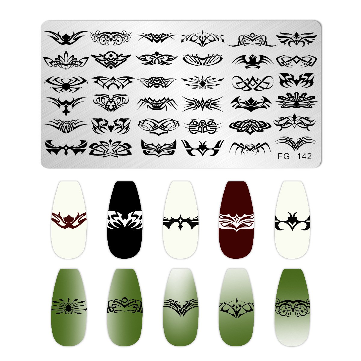 2024 DIY Professional nail art design stainless steel stamp plates Multiple styles 6*12 nail art stamping plates