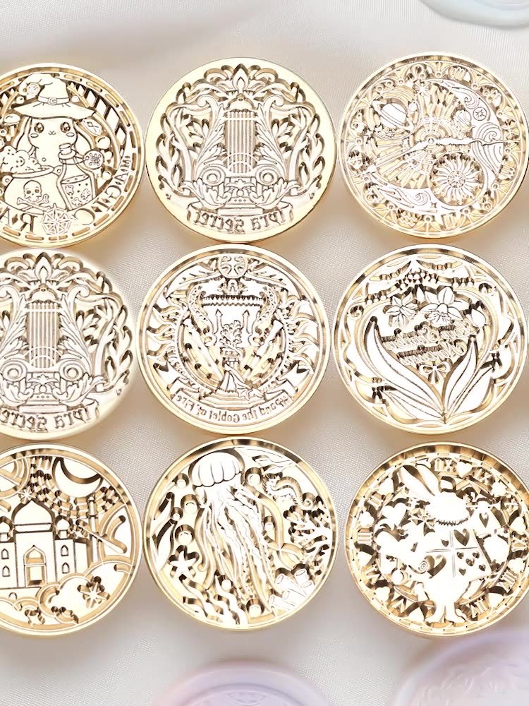 European style new stamps, copper head invitation letters, envelopes, embossed wax beads (manufacturer wholesale)
